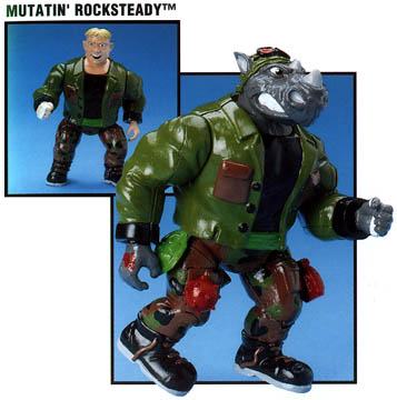 Playmates 1992 – Mutatin' Rocksteady – Teenage Mutant Ninja Turtles